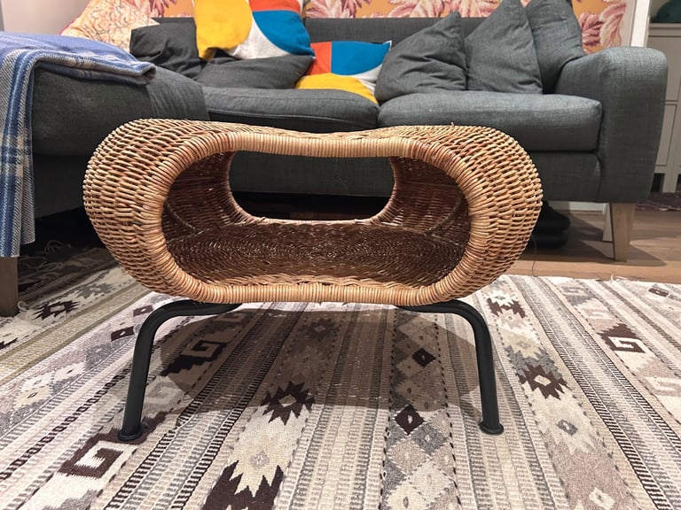 image for Rattan Side Table with Storage