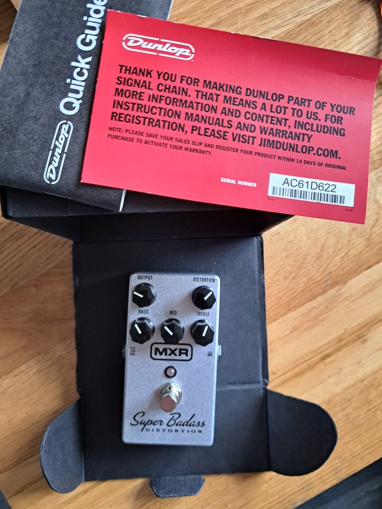 MXR Super Badass Distortion Pedal.