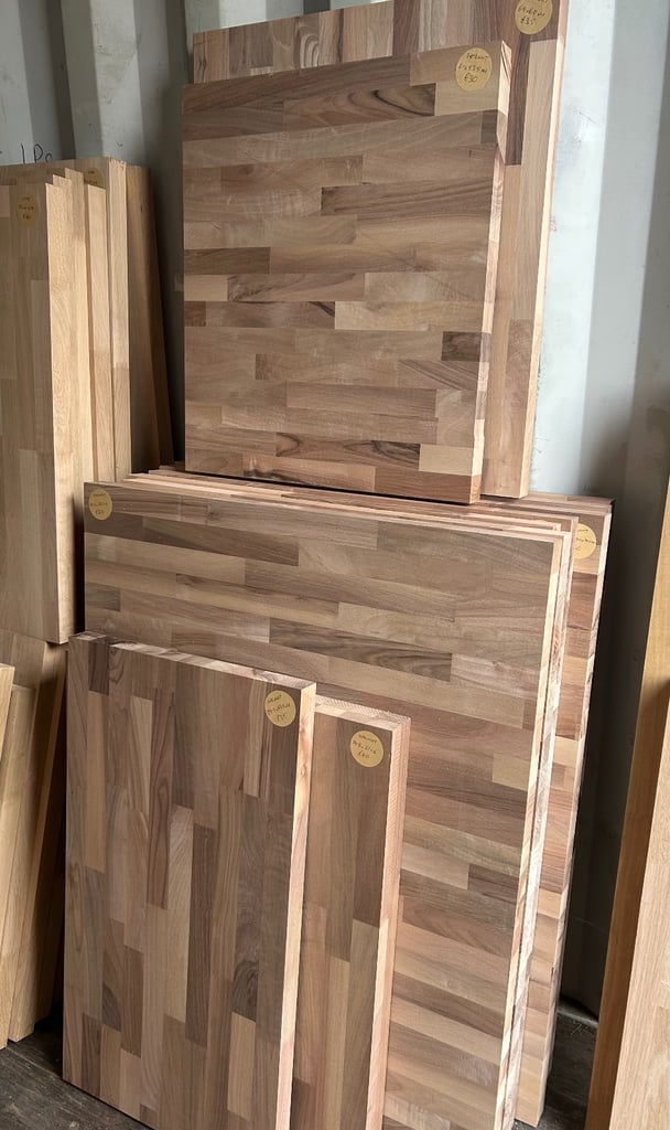 image for Solid Walnut Worktop Off Cuts (see description for prices)