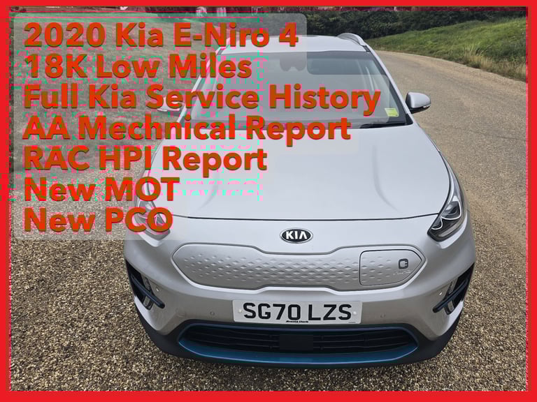 2020/70 Kia E-Niro 4 64kWh EV - Low 18K Mileage, Kia Warranty, FSH, New PCO, HPI Clear