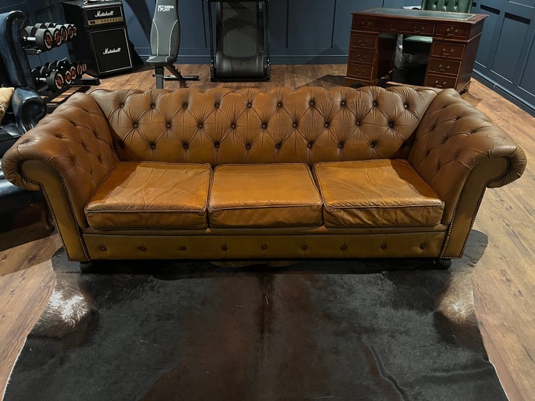 image for Chesterfield style sofa bed 