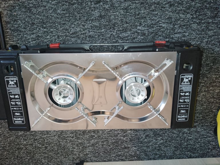 image for Brand New two burner cooker with bq grill 