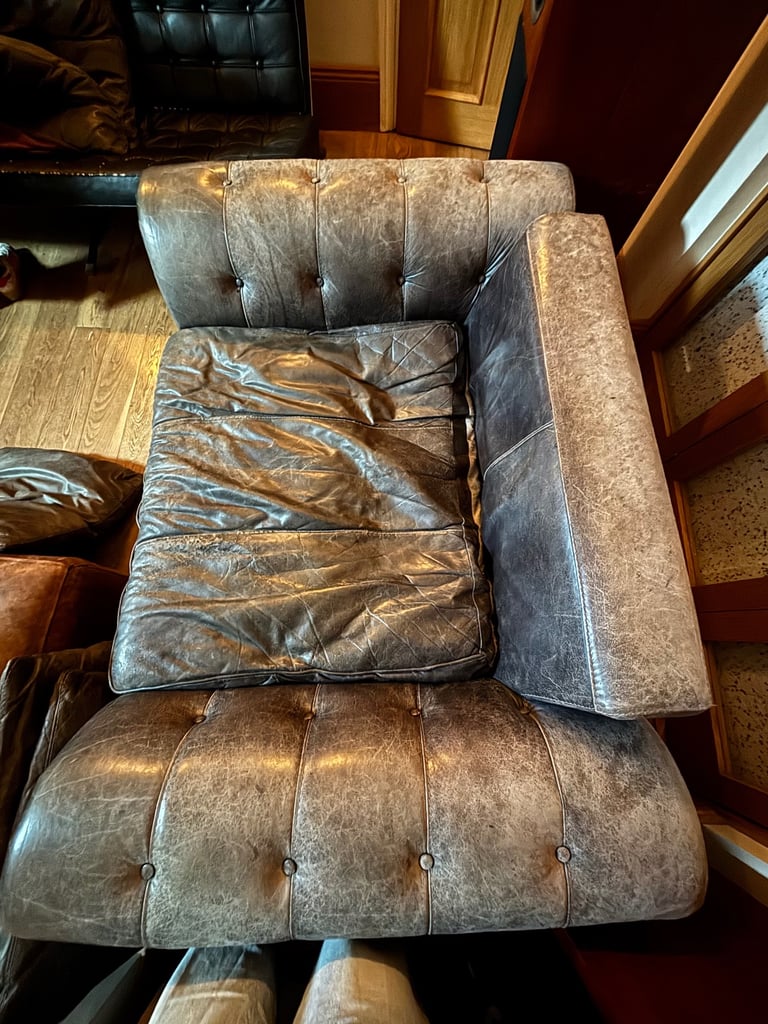 Chesterfield style loveseat sofa