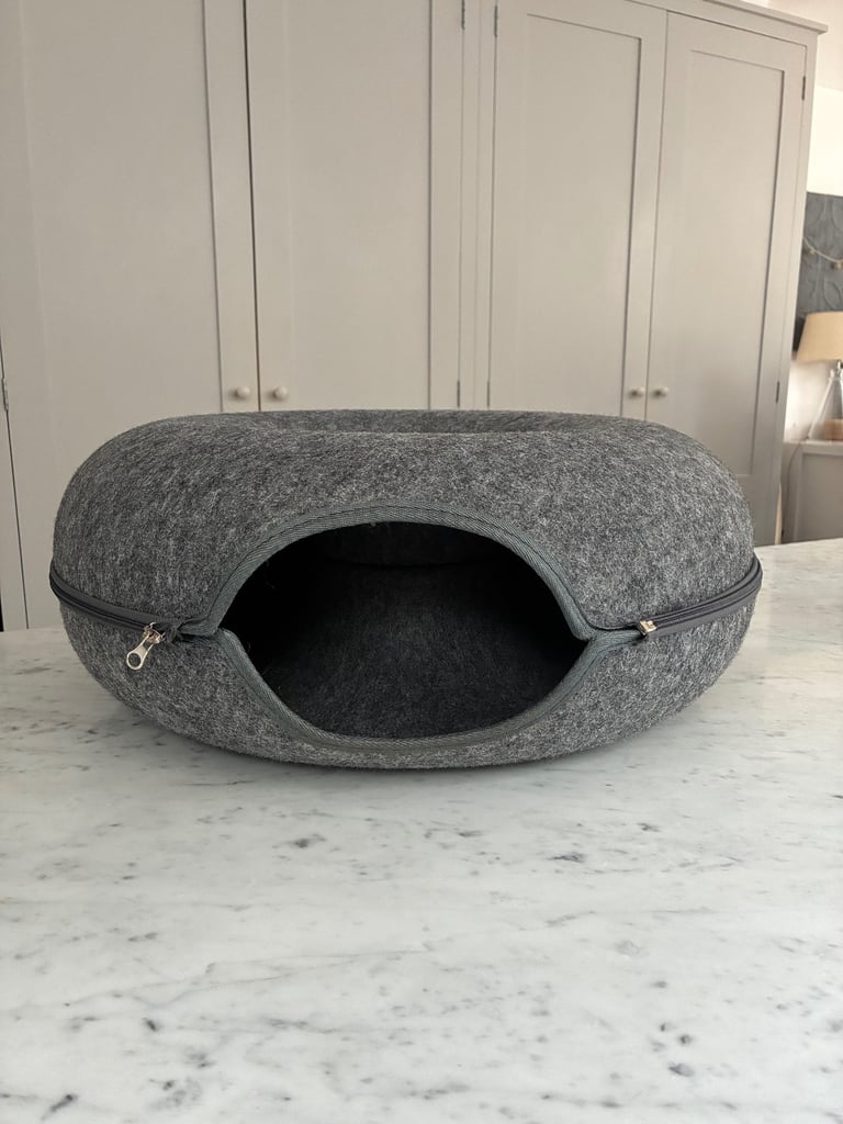 Cozy Donut Cave for Cats