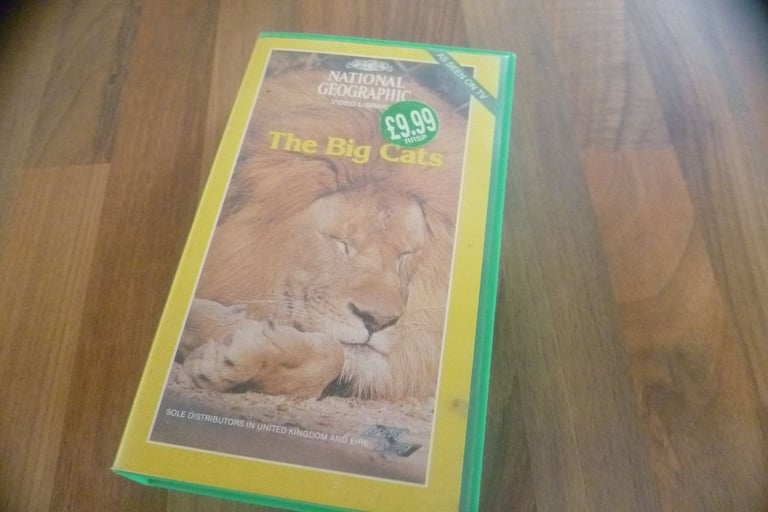 image for The Big cats national geographic 1974 vhs vidio tested 