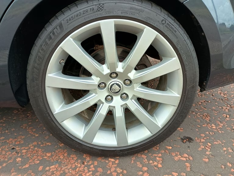 19" JAGUAR XF CARELIA ALLOYS WHEELS TYRES 5x108 8.5J XE XJ XK 
