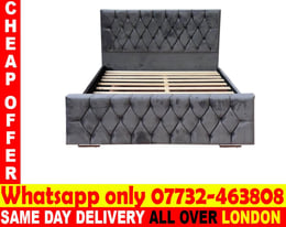 **KING SIZE DOUBLE SMALL DOUBLE SUPER KING SIZE SINGLE Chesterfield BED OPTIONAL MATTRESS**