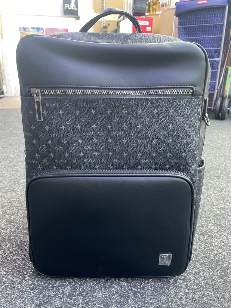 WiWU Master Fingerprint Lock Backpack – Black | Durable, Waterproof, Secure