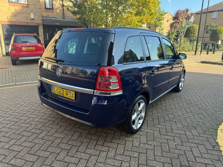 ULEZ FREE, Vauxhall, ZAFIRA, MPV, 2012, Manual, 1598 (cc), 5 doors