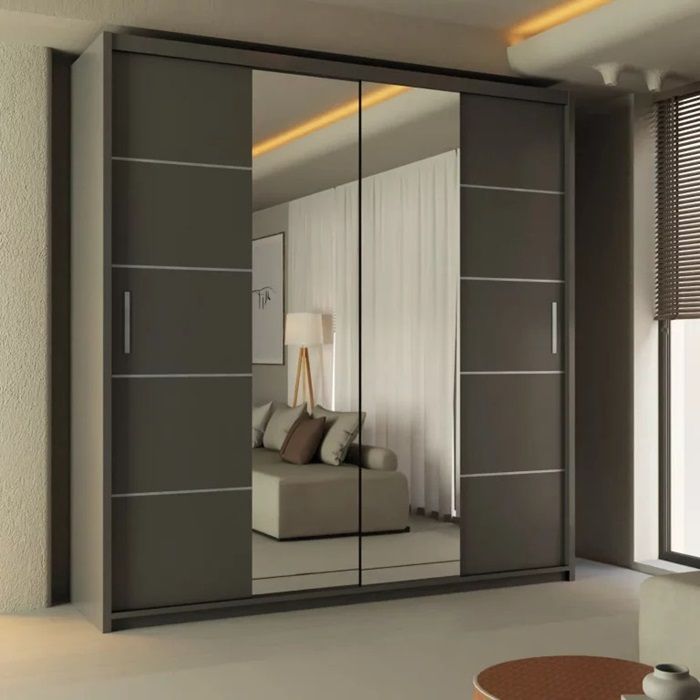 GUARANTEED PRICE- BRAND NEW 2 3 DOOR GERMAN SLIDING TWO THREE DOOR WARDROBE IN 4 COLORS *