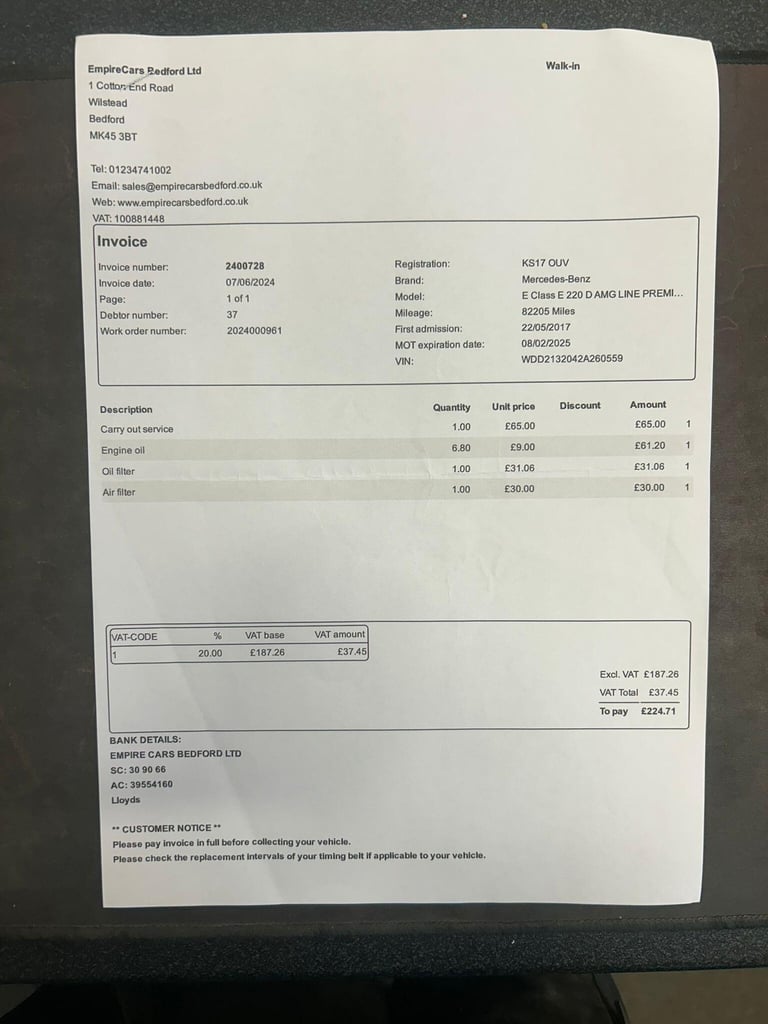 2017 Mercedes-Benz E Class 2.0 E220d AMG Line (Premium) G-Tronic+ Euro 6 (s/s) 5dr ESTATE Diesel ...