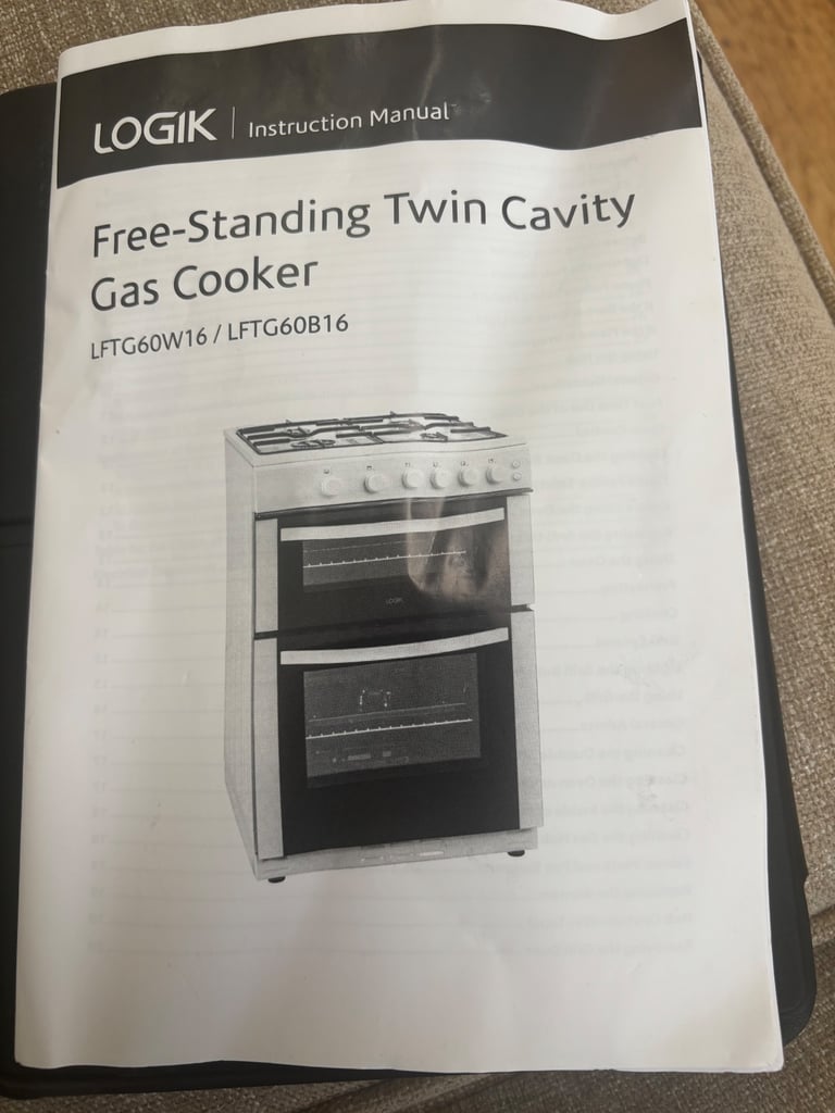 Logik Twin Cavity Gas Oven 