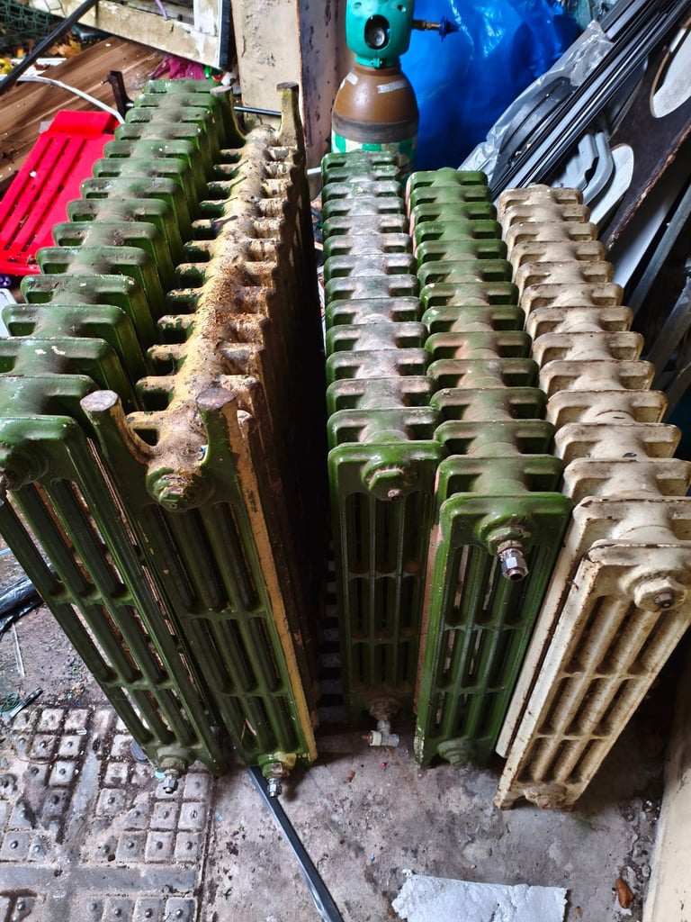 image for 5 X cast iron radiators 