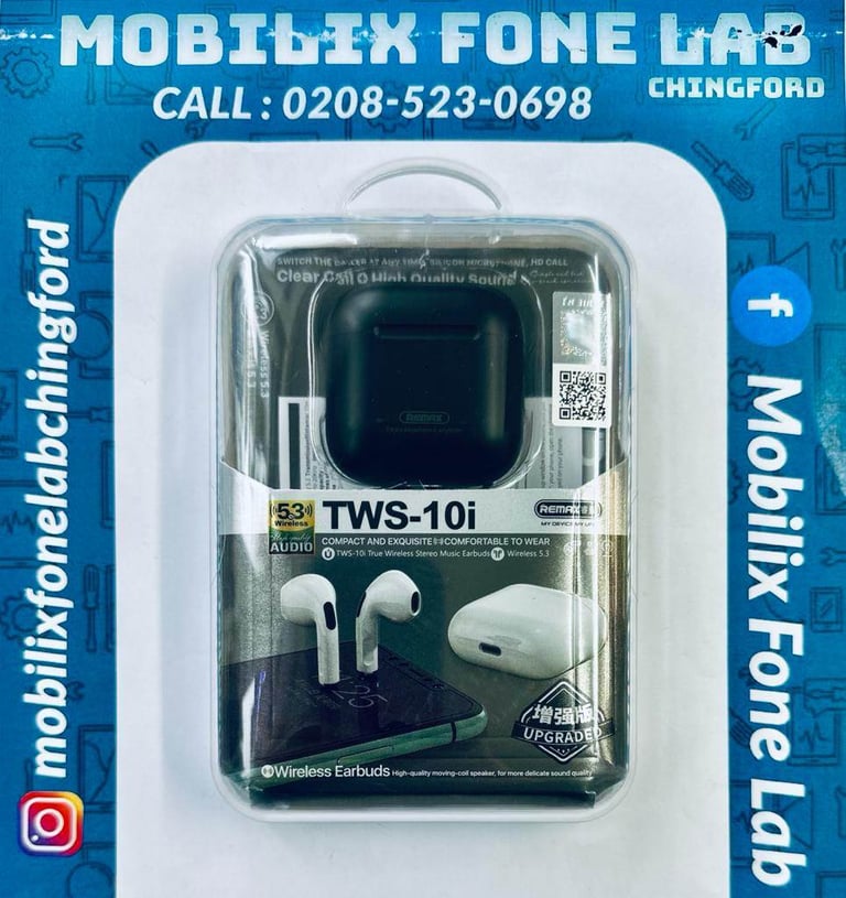 image for Wireless Bluetooth Earbuds TWS-10i Black EarPods Headset Headphones for iPhone and Samsung Models
