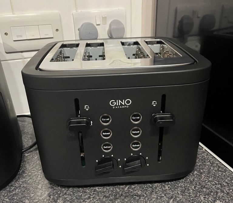 image for Gino d’acampo Black toaster & kettle vgc