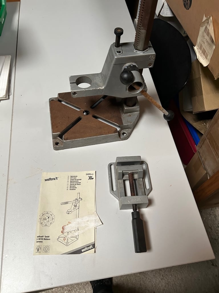 Bench drill stand & clamp