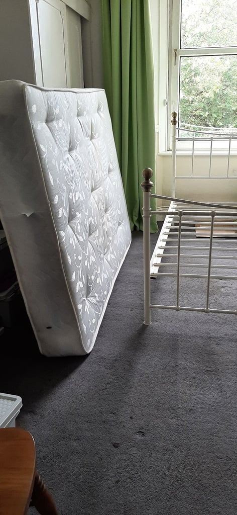 Assemble double bed, mattress 
