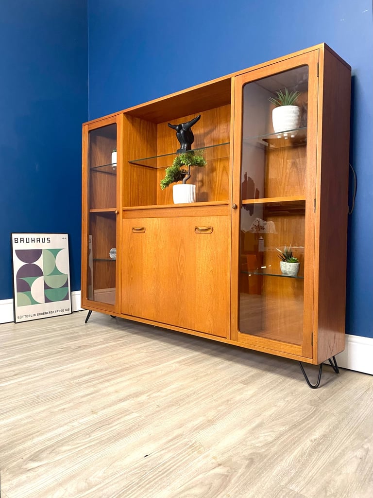 image for Mid Century G Plan Fresco Cocktail / Display Cabinet 