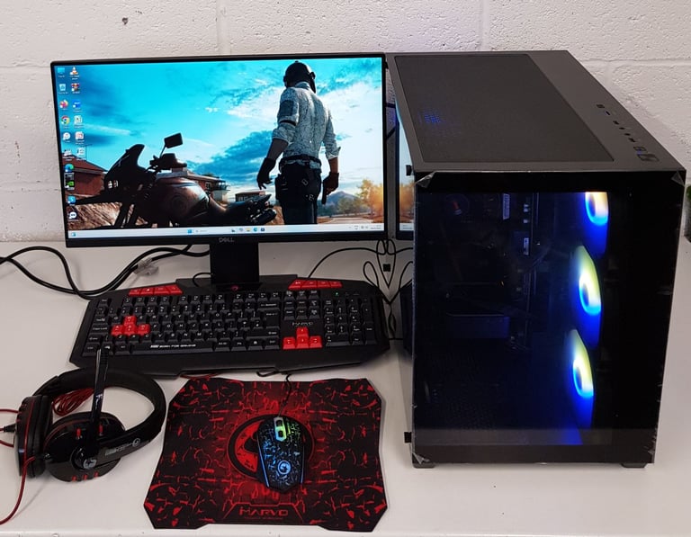 Pro Fast PC Asus Gaming PC Computer, AMD Ryzen 9,64GB RAM,2,256GB SSD+5TB HDD,Graphics,Fresh Win.11
