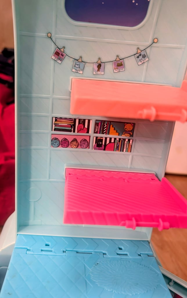 Lol campervan with a few dolls and a pet