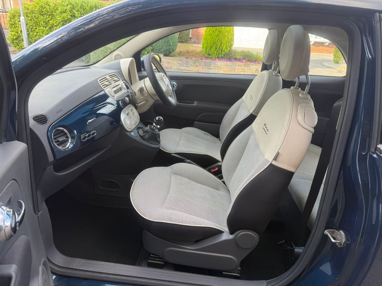 Fiat 500 1.2 Lounge Euro 6 (s/s) 3dr with 11 Months MOT&FSH&Panoramic Roof&Leather Seats&£35 Tax Yr