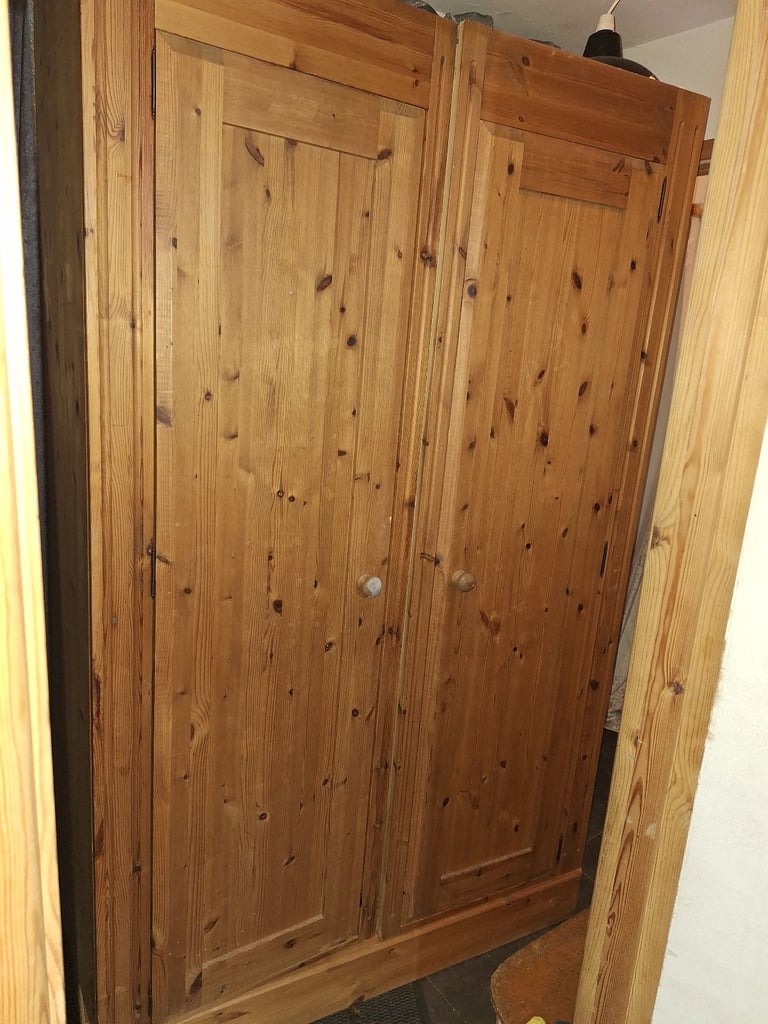 Large pine wardrobe 