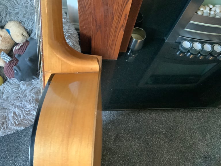 Rare Antoria f hole acoustic guitar 