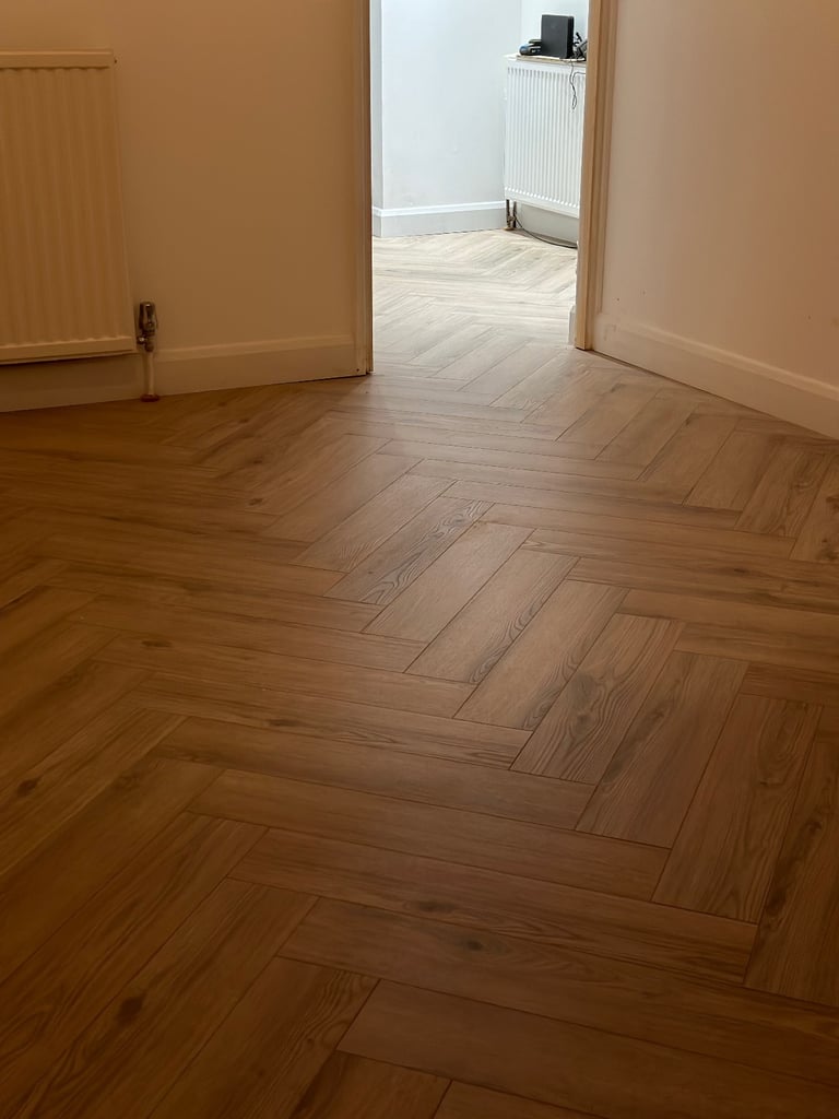 Laminate Herringbone vinyl LVt Flooring Handyman Furniture Assembly paint wallpaper wall panelling