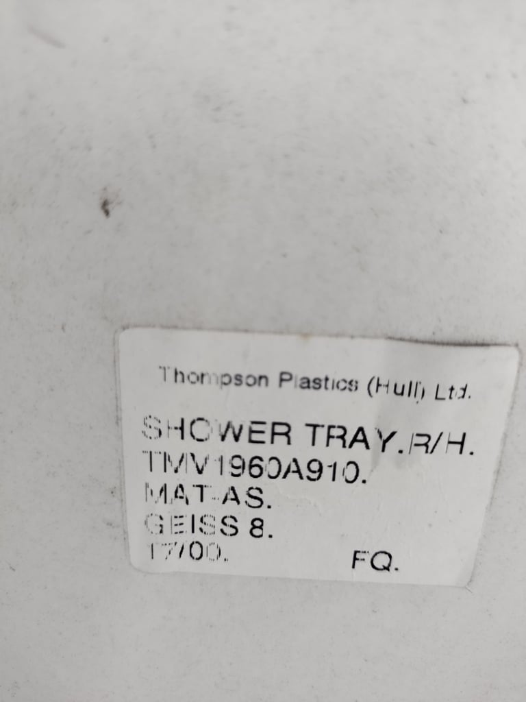 Wanted shower tray fiat Ducato motorhome 2001