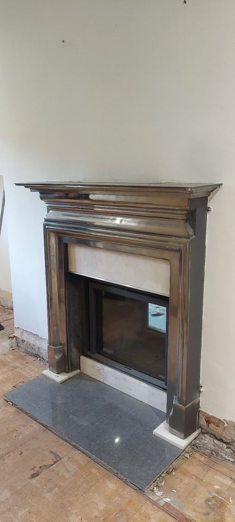 Cast Iron Fireplace Polished Fire Surround Fire Mantle 