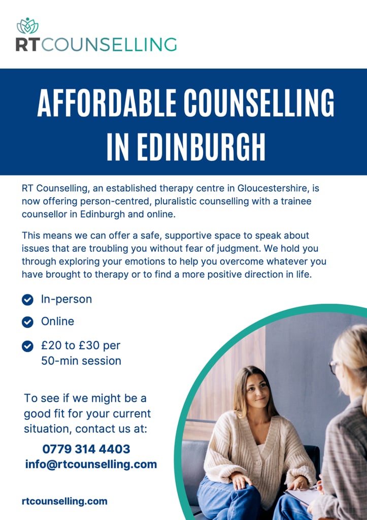 Affordable Counselling in Edinburgh and Online