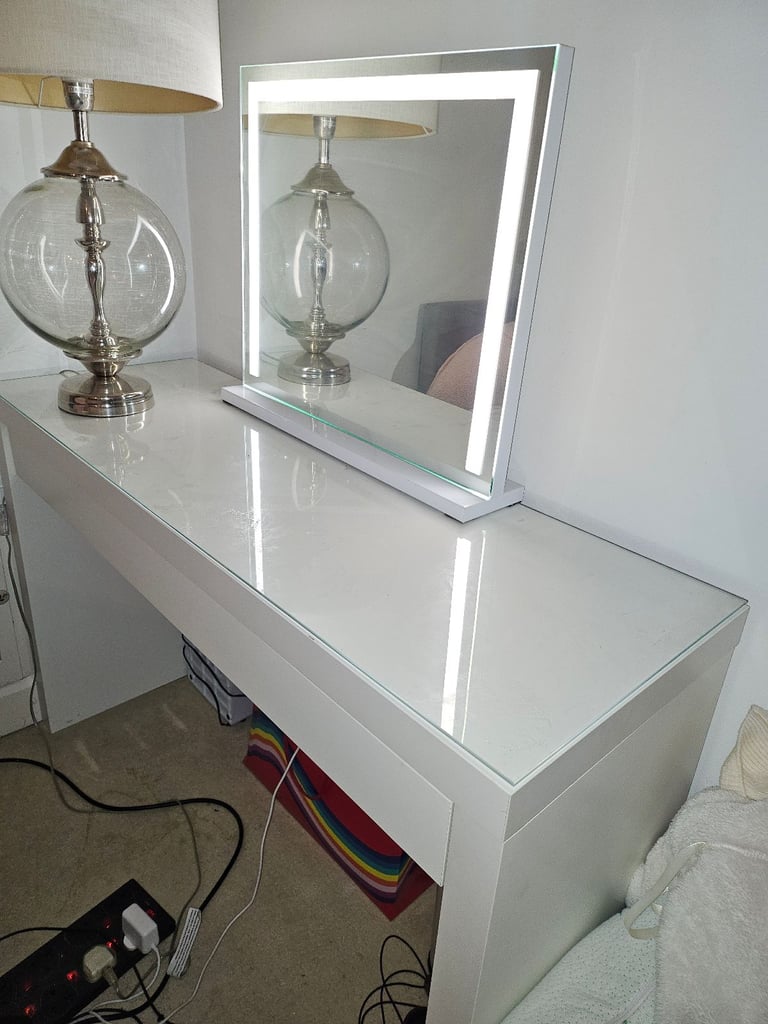 image for Vanity table and mirror