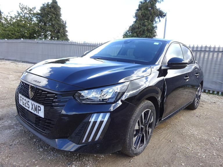 2025 25 REG PEUGEOT 208 ALLURE PURETECH DAMAGED REPAIRABLE SALVAGE