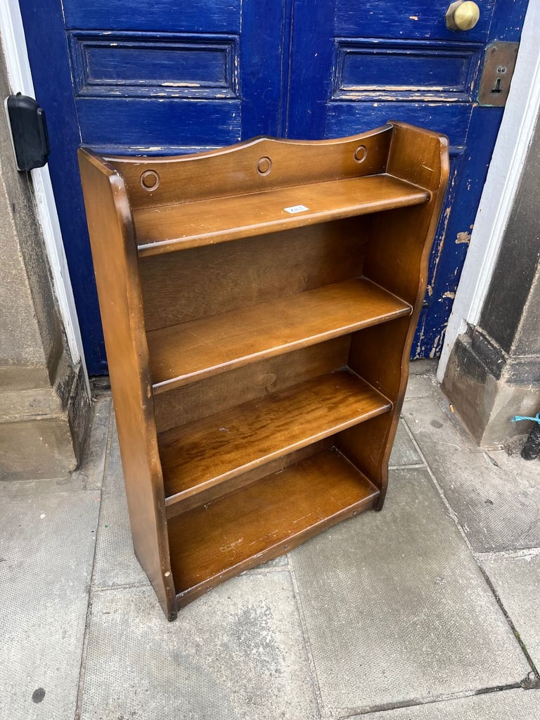 image for Vintage Bookcase , great size for hallway or small space .