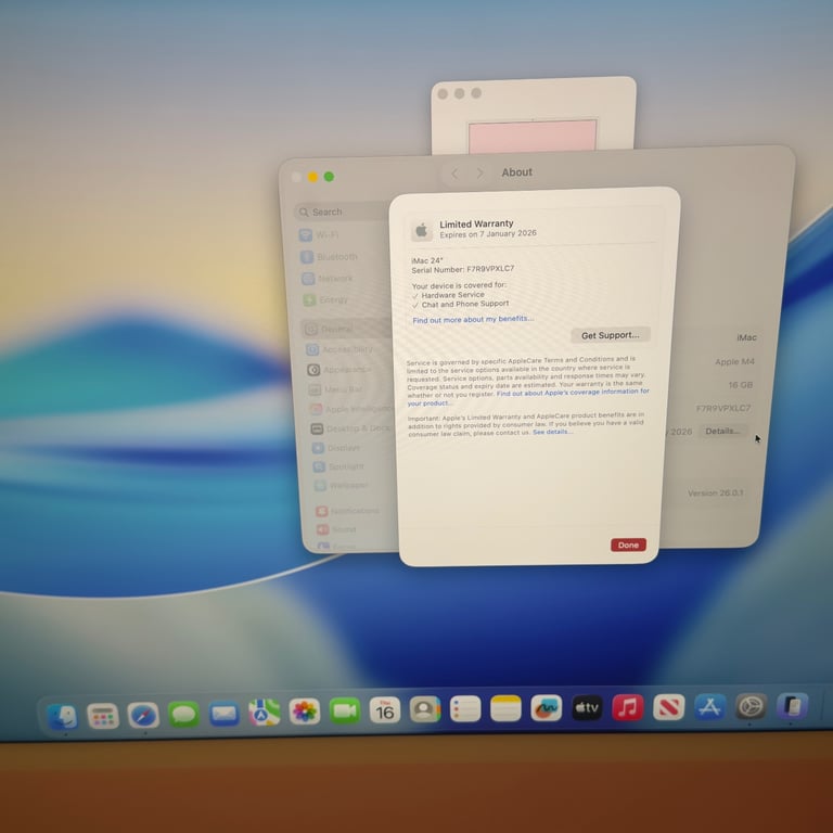  Apple iMac 24-inch, 2024 M4 Processor, 16GB RAM, 256GB SSD, 8‑Core GPU, 4.5K