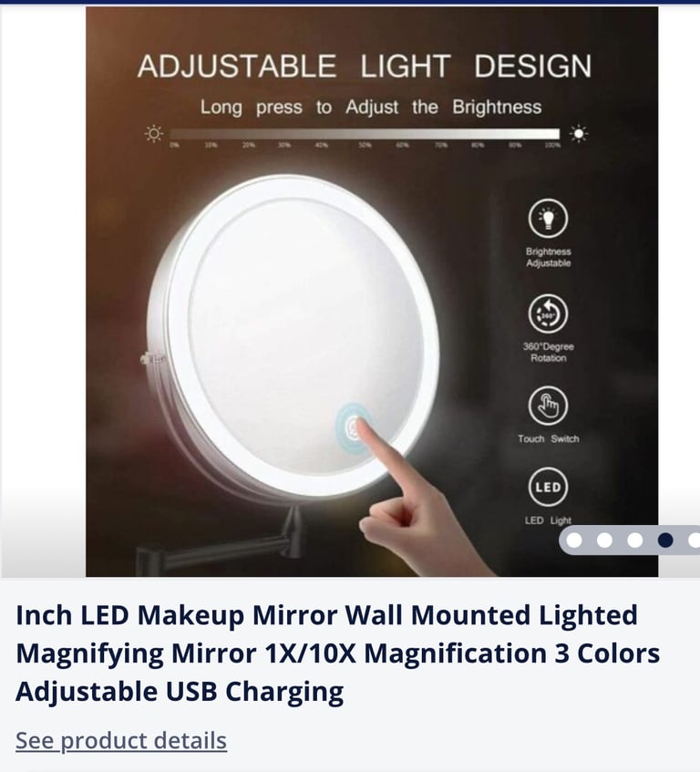 Light up mirror 