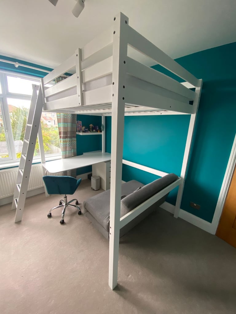 Ikea STORÅ Double Loft Bed to suit 140cm x 200cm euro double size mattress