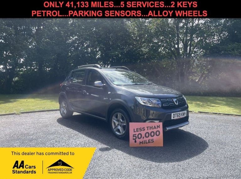 2020 69 DACIA SANDERO STEPWAY 0.9 TCE ESSENTIAL HATCHBACK 5DR PETROL MANUAL EURO