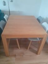 Habitat oak dining table (extending) - seats 4-10 - excellent condition