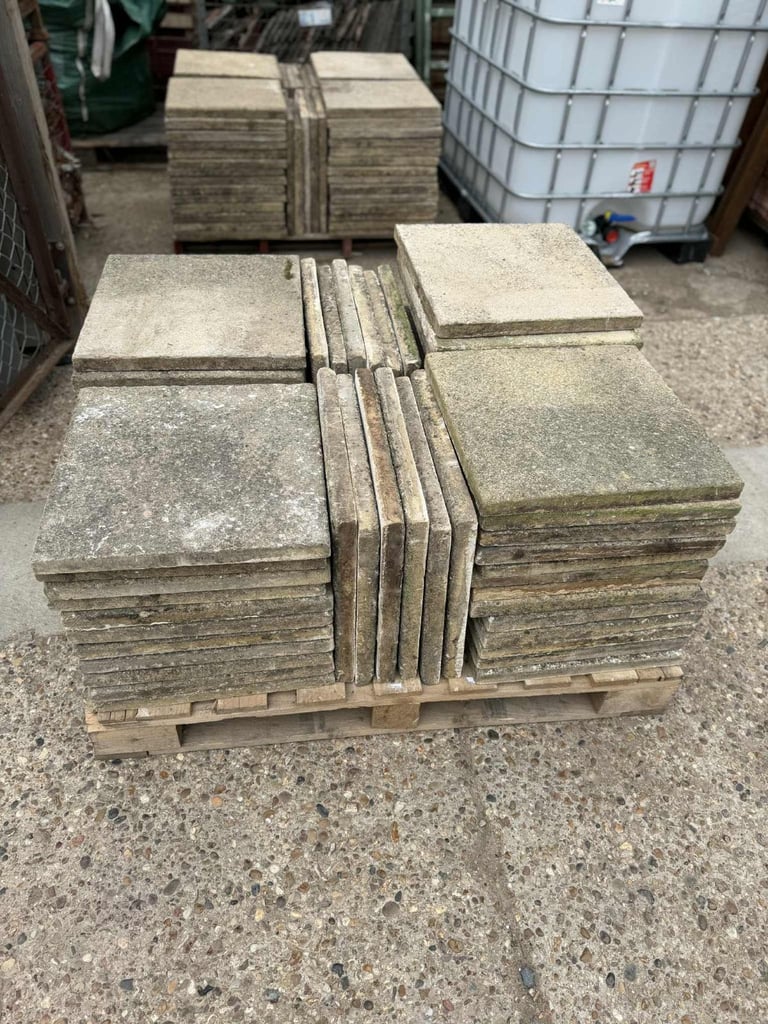Secondhand 450 x 450 Paving Slabs x24 Available