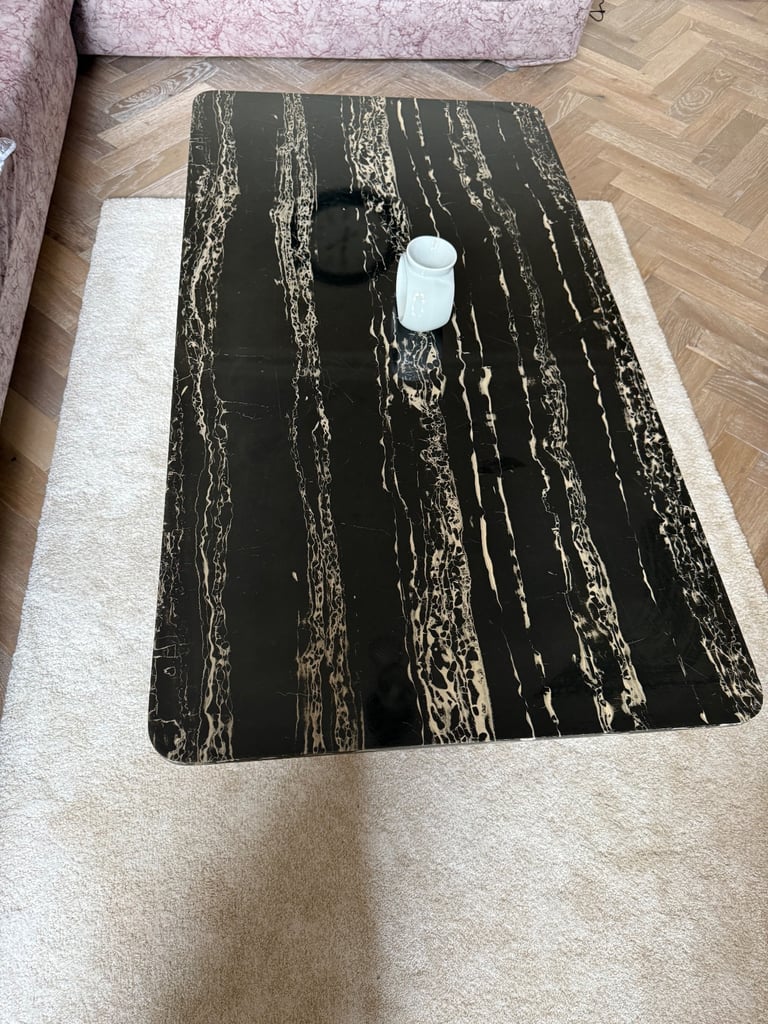 marble effect coffee table