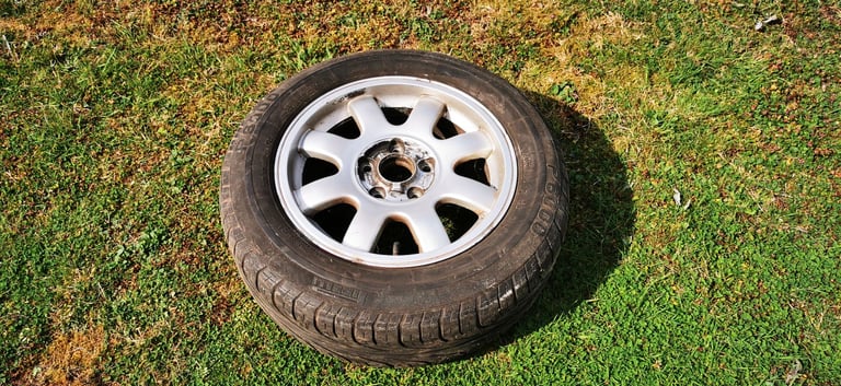 A6 AUDI ALLOY WHEEL - WAS MY SPARE , AND MADE WAY FOR AN LPG DONUT TANK