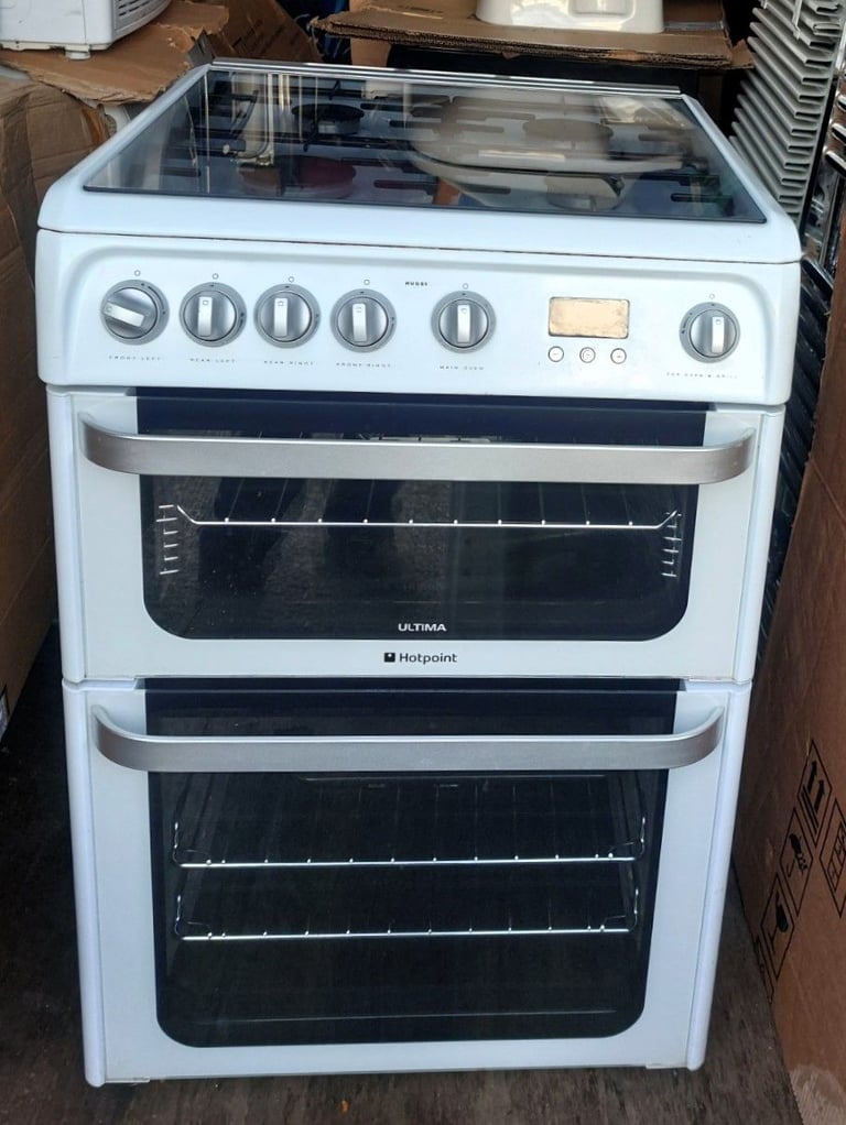 image for Hotpoint Ultima 60cm Double Oven Gas Cooker
