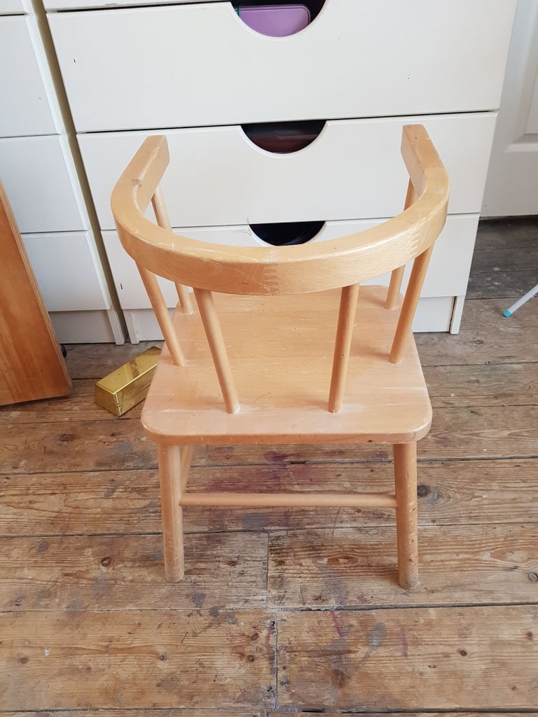 Chair solid wood children £50.00