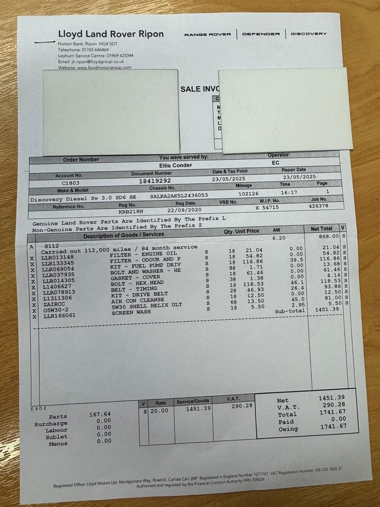 2020 Land Rover Discovery 3.0 SD V6 SE SUV 5dr Diesel Auto 4WD Euro 6 (s/s) (306 ps) ESTATE Diese...