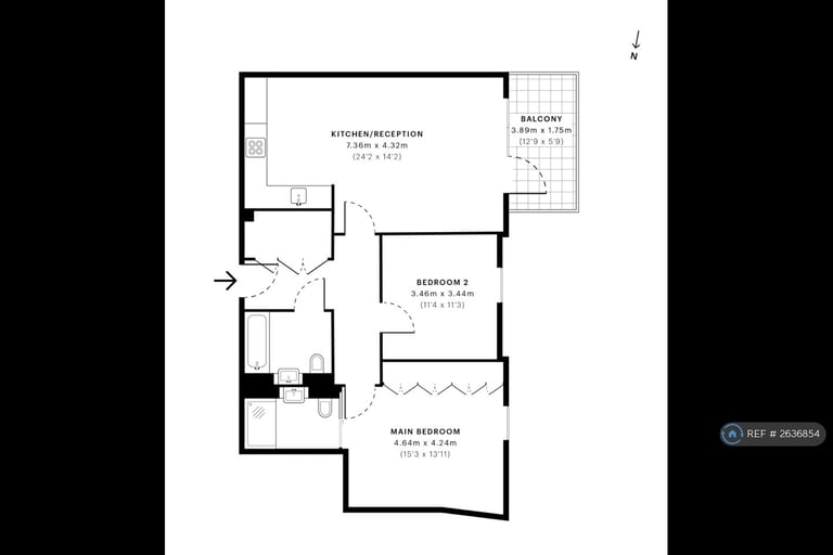 2 bedroom flat in Station Approach, London, SE26 (2 bed) (#2636854)