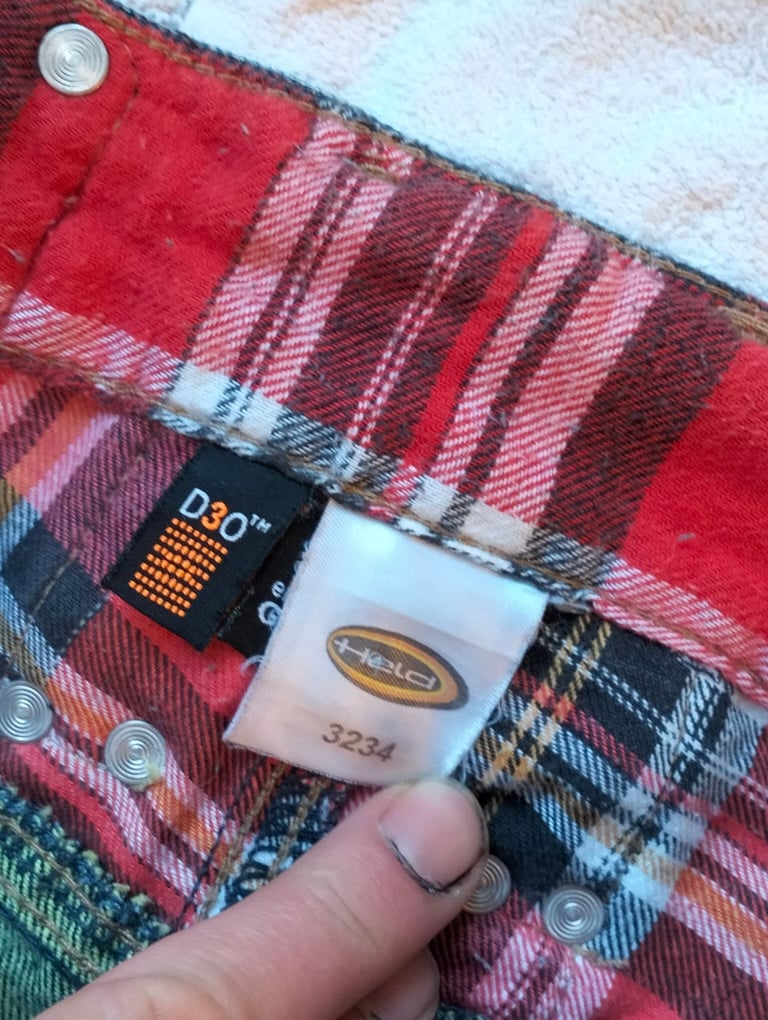 Held Mens Blue Motorcycle Aramid Lined Jeans Trousers Size M W32 L34 D30 Armour