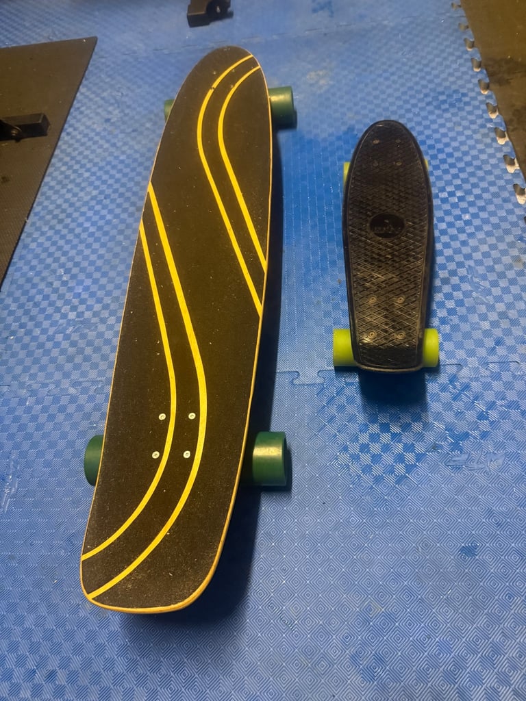 (2 boards) Osprey Longboard & Ridge skateboard. 