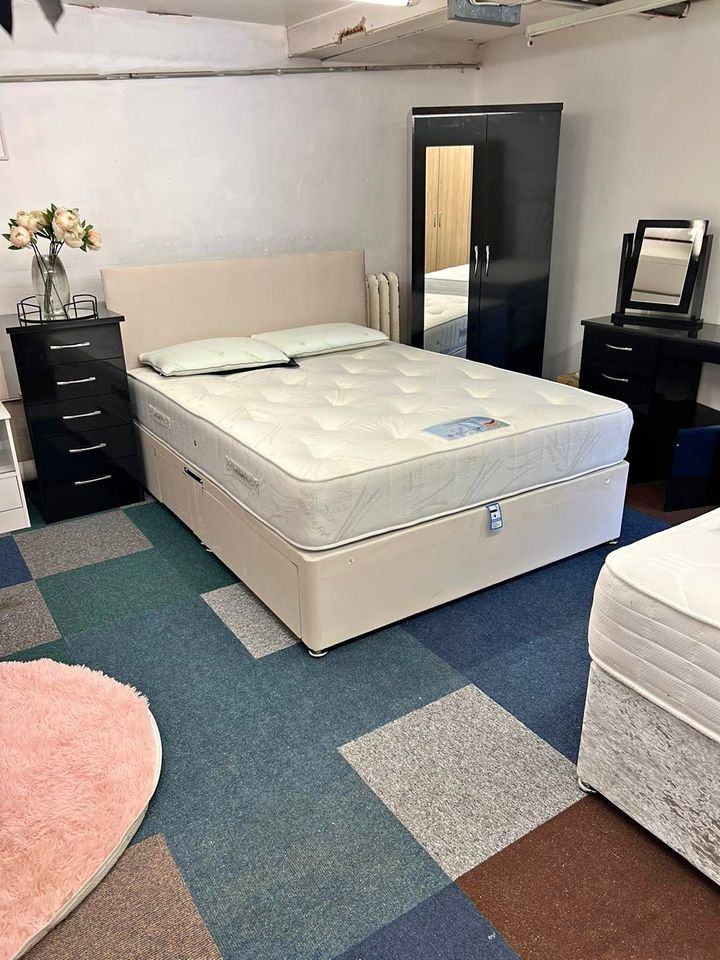 ** October Sale – Double Divan Bed, Optional Mattress, Cheap Beds, Premium Offer **