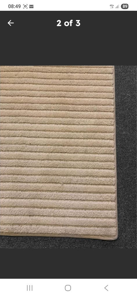 image for Large Cream Rug - Like New